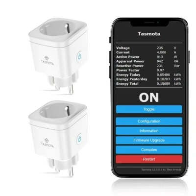 Tasmota presa con contatore elettrico, presa intelligente EIGHTREE Alexa WLAN