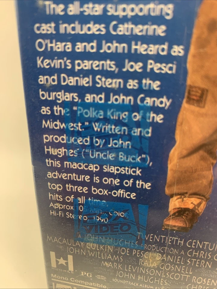 Home Alone (VHS, 1991) 20th Century Fox Video, Factory Sealed, Watermark - Image 3 of 4