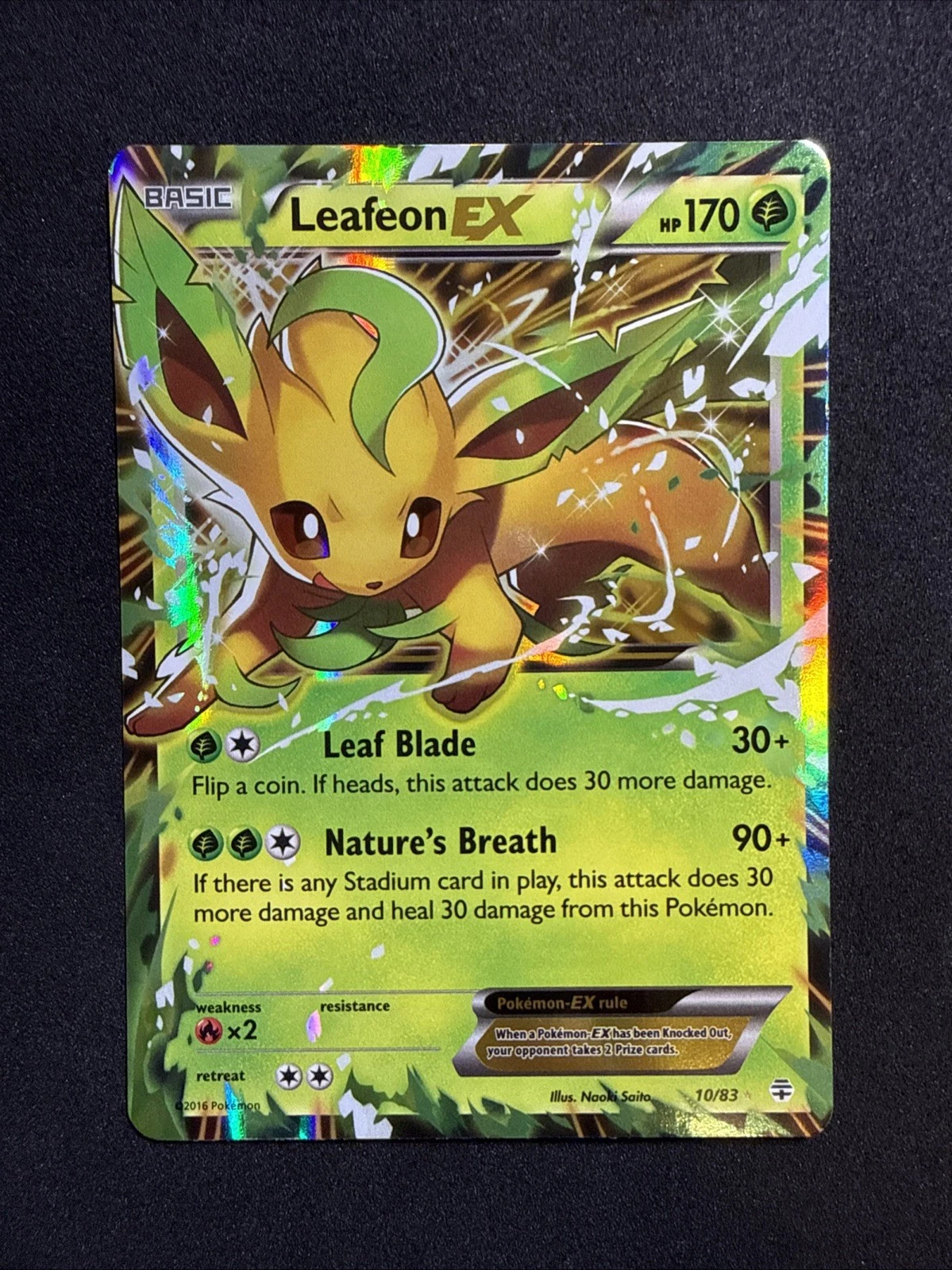 Leafeon EX 10/83 Generations Holo
