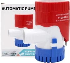 Bilge Pump DC12V 1100GPH/1500GPH Automatic/Non-Automatic 12 Blue and White 