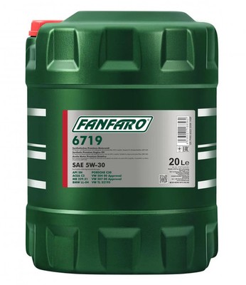 Motoröl 6719 Fanfaro Longlife 5W-30 API SN ACEA C3 PORSCHE C30 20L Kanister