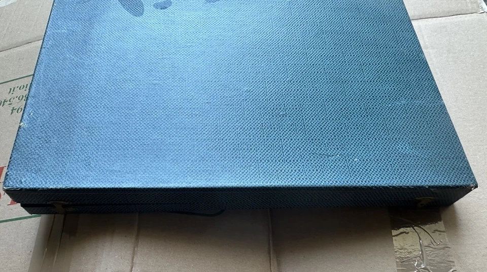 SERVIZIO 12 POSATE DESSERT ARGENTO 800 STILE IMPERO PALETTA CON SCATOLA Solingen - Immagine 3 di 4