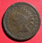 1872 US Indian Head Cent! KEY DATE! Hard to Find! Good! Nice! Old US Coin!