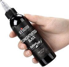 Tattoo Ink Black 4 OZ 120Ml Lining, USA Standard Tattoo Pigment Concentrated ...