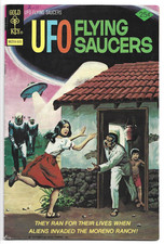 *UFO FLYING SAUCERS #6*GOLD KEY*1975*FRANK BOLLE*LUIS DOMINGUEZ*BRONZE AGE*FN/VG
