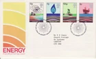 GB Stamps First Day Cover Energy Resources, coal, gas, nuclear, oil rig SHS 1978