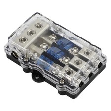 3 Way Car Mini ANL Blade Fuse Holder Stereo Audio 2 4 8 Gauge Distribution Block