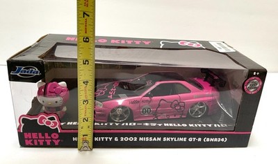 Jada Toys 1/24 2002 Nissan Skyline GT-R (BNR34) with Hello Kitty