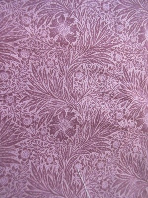 Rose & Hubble William Morris Cotton Quilt Fabric MARIGOLD Cranberry/Purple 1 Yd