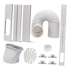 Portable AC Window Vent Kit with 5.9” Exhaust Hose Universal Window Seal Kit