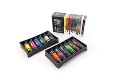 Liquitex BASICS Acrylic Paint Set, 12 x 22ml ...