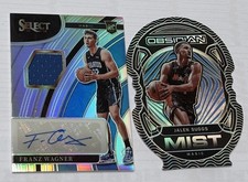 2021-22 Panini Select Franz Wagner Rookie Jersey Auto Silver Prizm /199 + Suggs