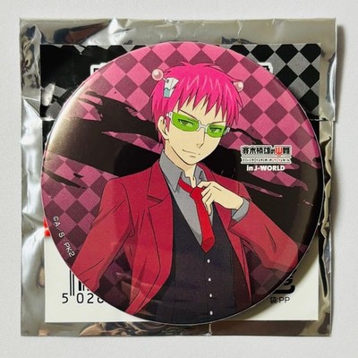 Kusuo Saiki Psi Dark Reunion Can Badge J-WORLD TOKYO