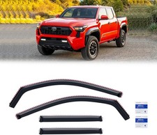 in-Channel Rain Guards for Toyota Tacoma 2024-2026 Double/Crew cab, Window Visor