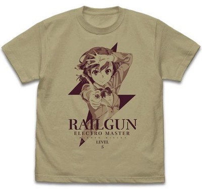 COSPA A Certain Scientific RailgunT Misaka Mikoto T-shirt Ver.2.0 SAND KHAKI LSi