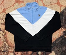 FILA Quarter Zip Panel Colorblock Sweatshirt Large Women's