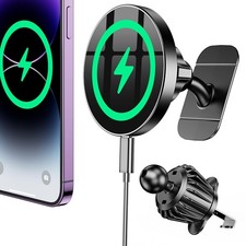 for Magsafe Car Mount Charger  100 Stable  15W Magsafe Car Charger Magnetic Ho...