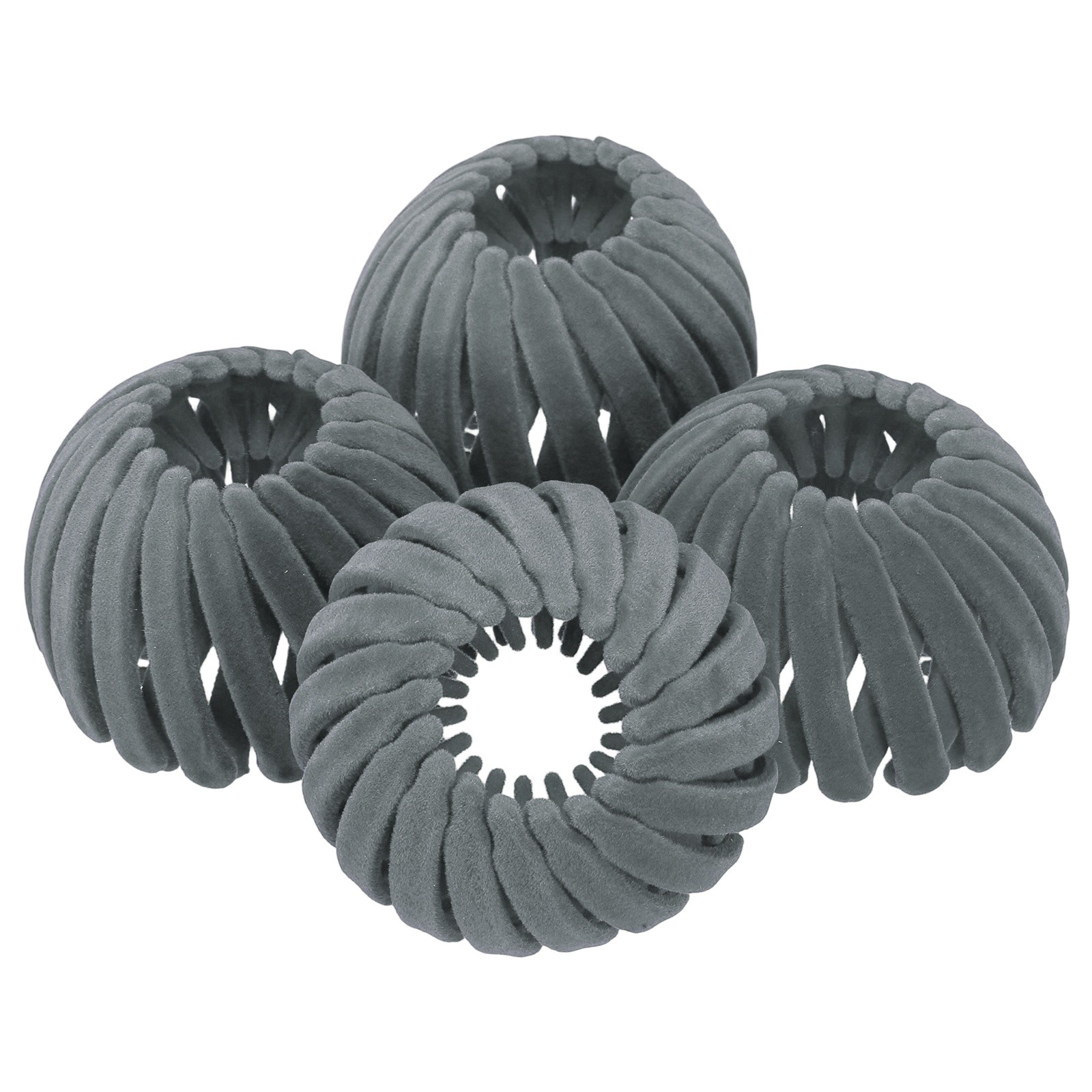 Bird Nest Magic Hair Clip, Hairs Maker Ponytail Holder (4 Pack, Gray)