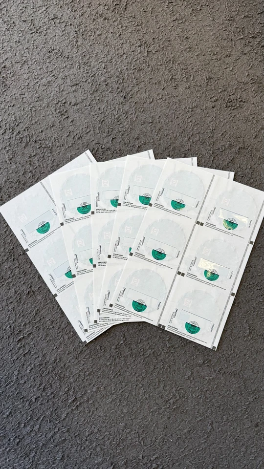 Offizielle Grüne Feinstaubplakette - Umweltplakette - UV Beständig Bedruckt ! - Bild 2 von 2