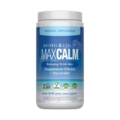 Natural Vitality Calm, Magnesium Supplement, Anti-Stress Drink Mix Powder, Gl...