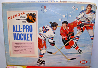 IDEAL NHL ALL PRO HOCKEY BOARD GAME 1969 BOXED COMPLETE