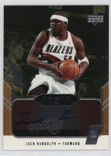 2004-05 Upper Deck Black Diamond Gemography Zach Randolph #GEM-ZR Auto 0v1