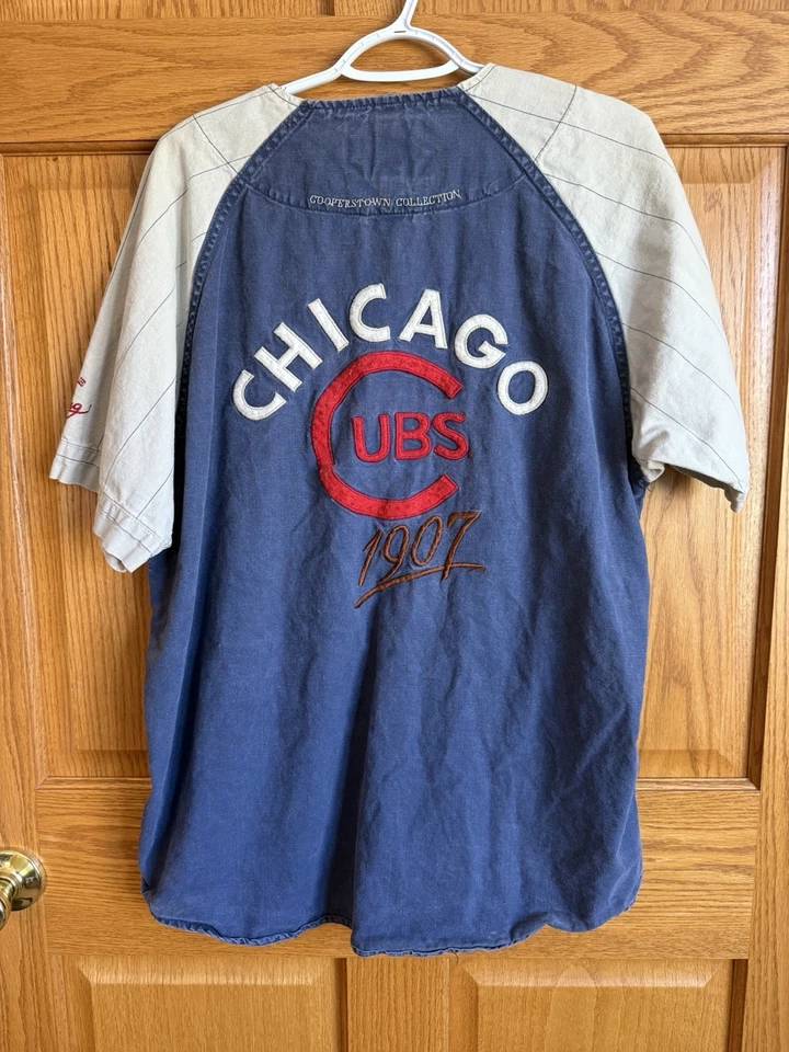 Vintage Mirage Cooperstown Chicago Cubs Throwback Jersey Mens Med.First String - Image 2 of 4