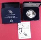 2019-S UNITED STATES PROOF AMERICAN SILVER EAGLE DOLLAR W/ OGP & COA
