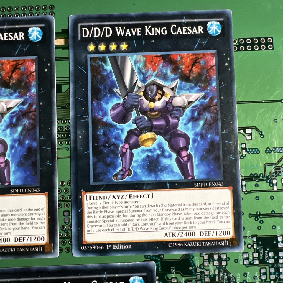 D/D/D Wave King Caesar - SDPD-EN043 - Common 1st Edition Yugioh Card 3 - Image 3 of 4