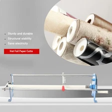 Hot Foil Paper Cutter Manual Slitter Hot Stamping Hand Cutting Machine 1" Core