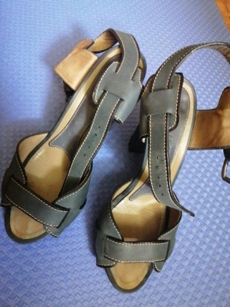 Women Marni Heels Grey Leather 36.5