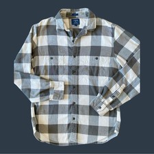 J. CREW Men's Flannel Button Down Slim Fit Size Medium