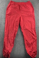Vintage Marlboro Windbreaker Track Pants Mens Red Adventure Team Nylon Large 90s