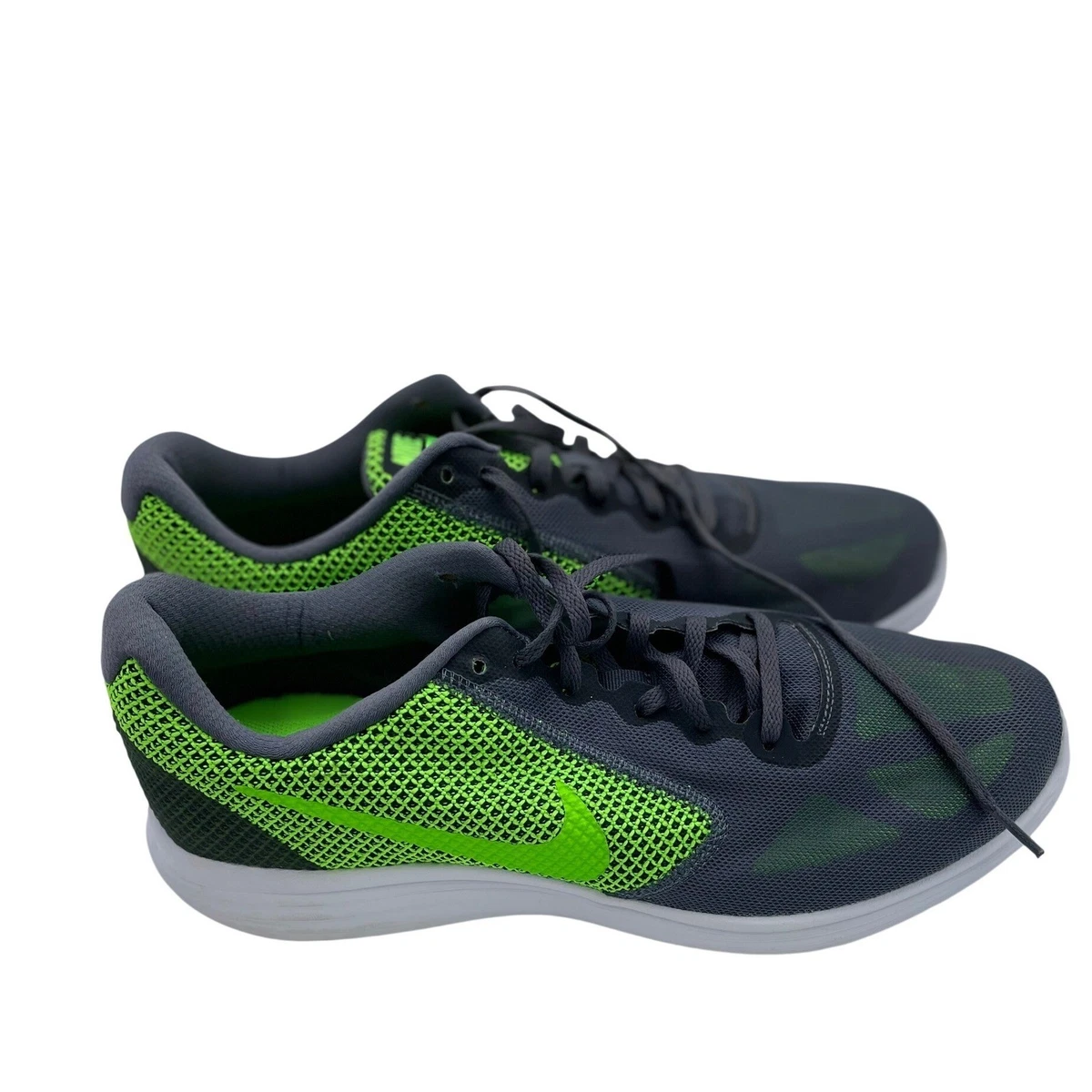 Nike Revolution 3 Running Shoe Mens Size 11 Sealth/Volt Gray 819300-013‎ Walking Nike Revolution 3 Gray - 819300-001 for Sale | Authenticity  main image 3