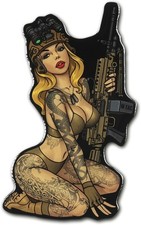 Morale Sticker Tactical Girl - 3d Sticker - Bumper Sticker - Tactical Military S