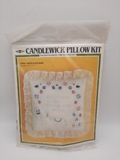 MH Yarns Candlewick Pillow Kit Craft 14x14" CW08 Rock A Bye Baby Announcement
