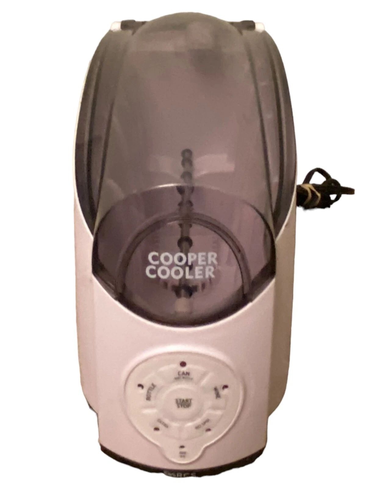 Cooper Cooler Rapid Beverage Wine Chiller Warmer White HC01 Cans Bottles WORKS