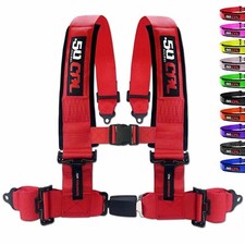 50 Caliber Racing Harness 4- 5-point 2 3 Quick Release Seat Belt 9 Colors