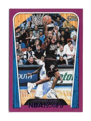 2018/19 NBA Hoops Basketball ALLEN IVERSON Purple - 76ers