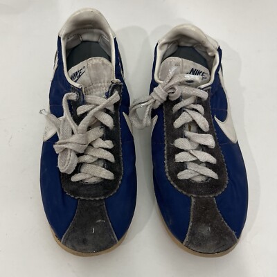 Vintage Nike Cortez Men's US 7 Blue/White Made in Taiwan 70s