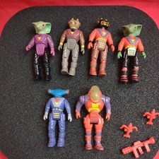VNT. 1987 Dino Riders Action 6 Figures 3 Weapons Emperador Krulos&Cobrus..F#2