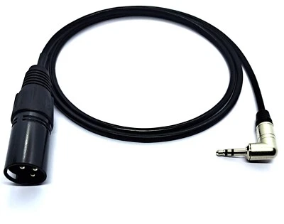 Cable adaptador AUX jack angular 3,5 mm Neutrik NTP3RC a XLR macho vers. Longitudes
