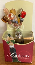 wine bottle stopper Bordeaux L.S. Arts Art Glass hand made unique