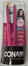 CONAIR Tourmaline Ceramic 1"Flat Iron Straightener Instant Heat CS89PCS