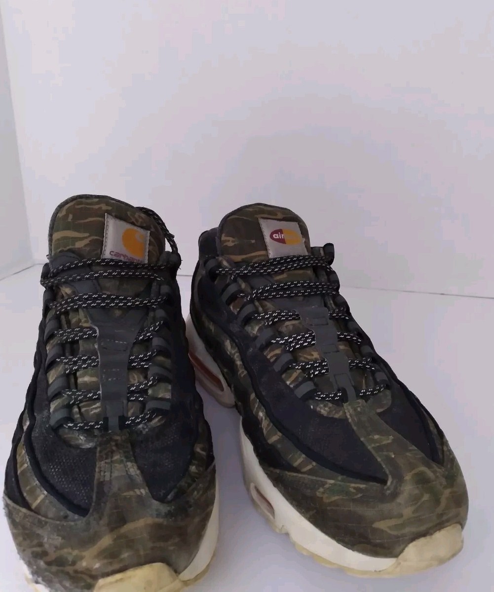 Carhartt x Nike Air Max 95 Camo Sneaker Streetwear Collaboration