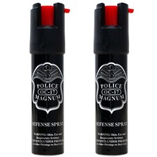 2 Police Magnum pepper spray .75oz unit twist lock self defense protection