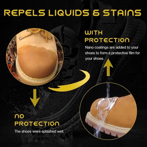 Shoe Protector Spray Waterproof 13.5 Oz Waterproof Shoe Spray Suede White - Picture 3 of 24