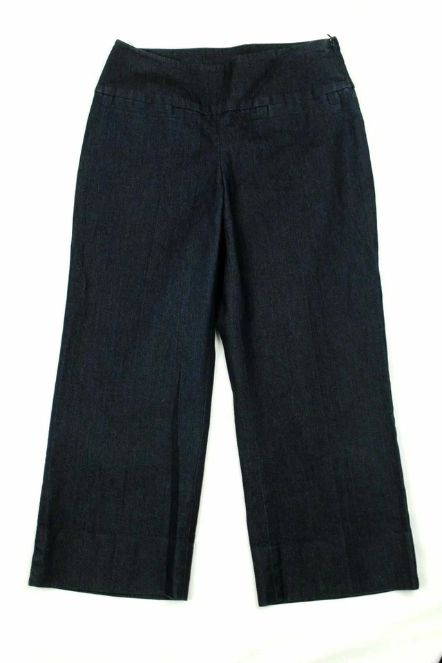 Focus 2000 Women's Capri Blue Trousers Denim Size 2P - Image 3 of 4