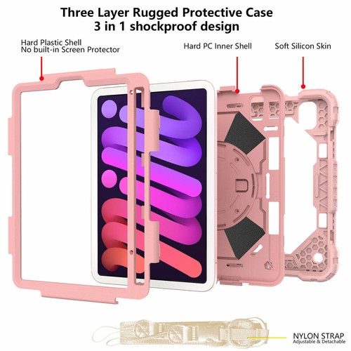 For iPad 10.2'' 9th 6th Air 4 Pro 11 Mini 6 Hybrid Shockproof Cute Stand Case - Picture 68 of 120