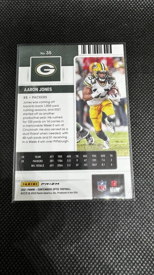 Aaron Jones Season Ticket /50 Minnesota Vikings - Image 2 of 2